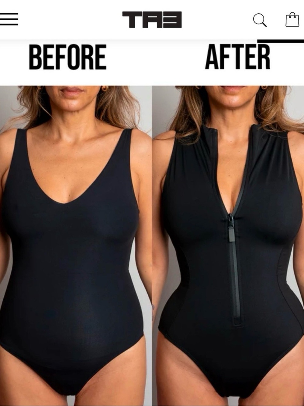 TA3 Sleeveless Surfy Swimsuit - Picture 5 of 9